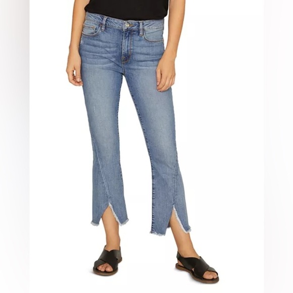 Sanctuary Denim - SANCTUARY Denim Connector Kick Crop Standard Rise Women Size 27 $169 MSRP NWT